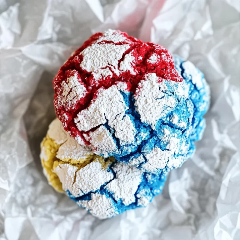 4th of July Crinkle Cookies