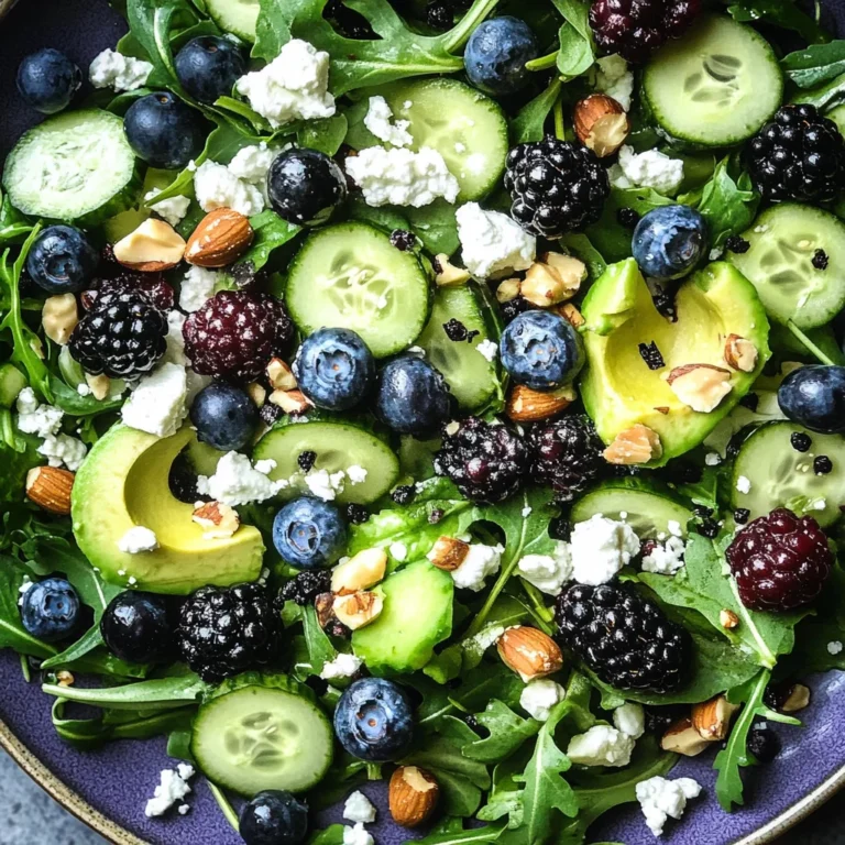 Blackberry, Avocado and Arugula Salad