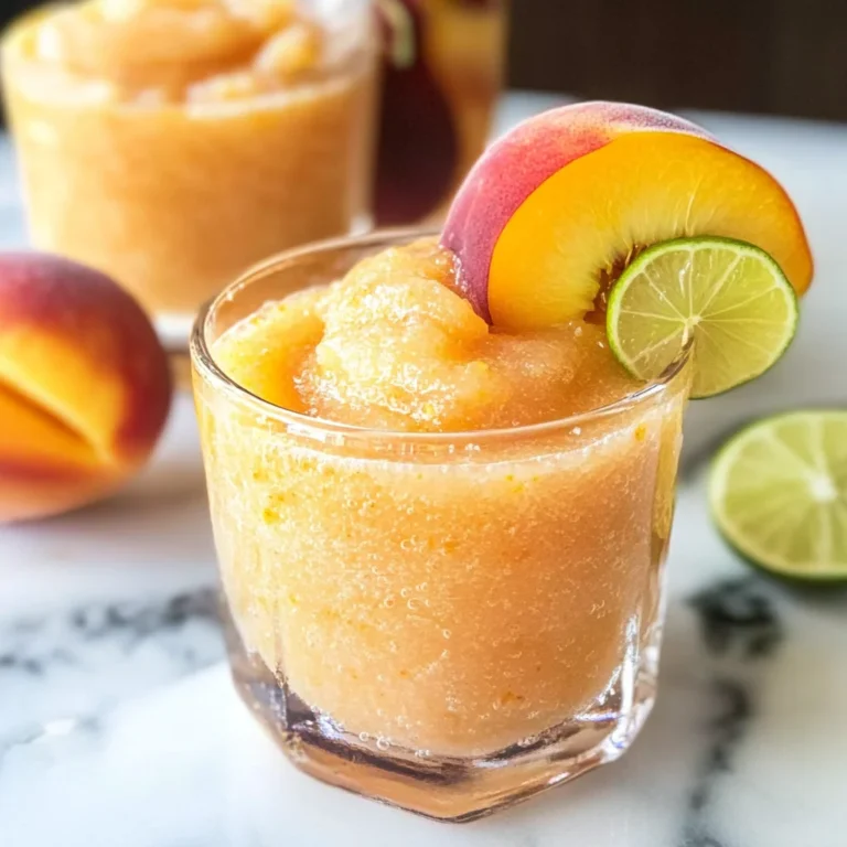 Bourbon Peach Slush