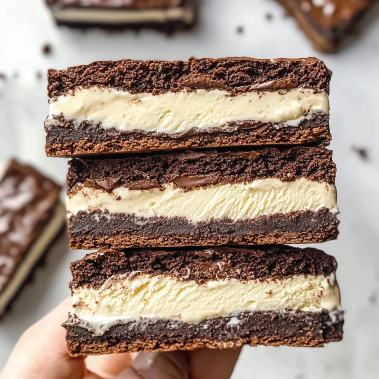 Brownie Ice Cream Sandwiches