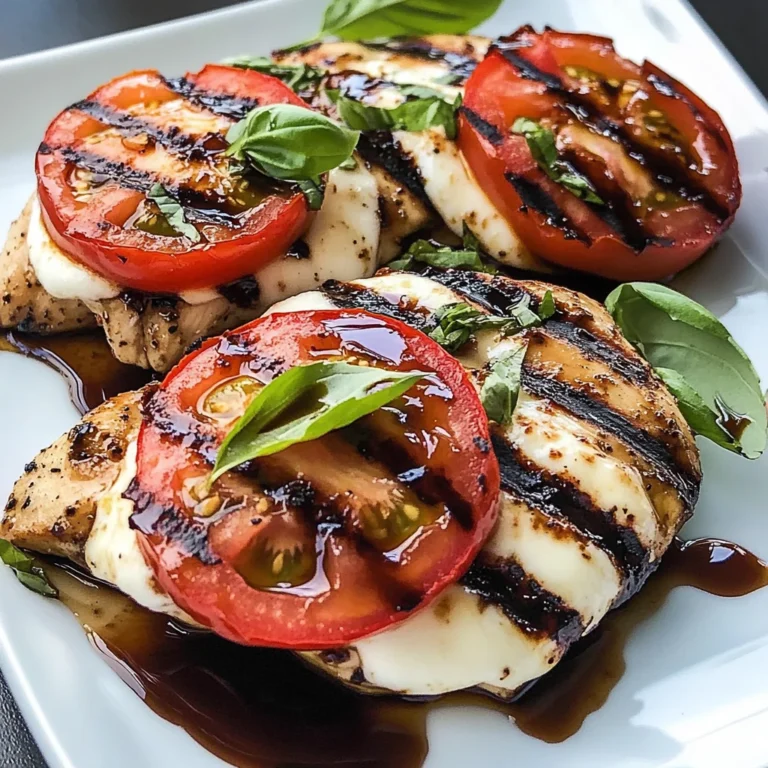 Caprese Grilled Chicken with Balsamic Reduction Recipe