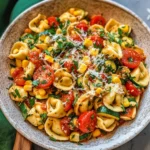 Cheese Tortellini with Summer Veggies