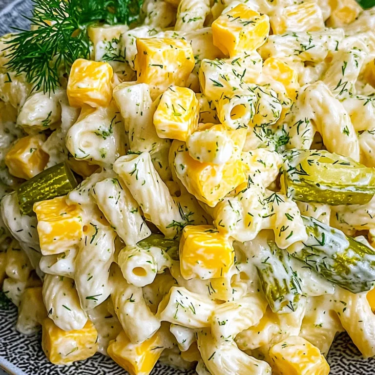 Dill Pickle Pasta Salad