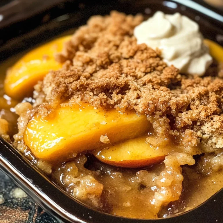 Fresh Peach Crisp Recipe (without Oats)
