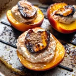 Grilled Peaches with Cinnamon Honey Ricotta