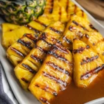 Grilled Pinapple with Cinnamon Honey Drizzle