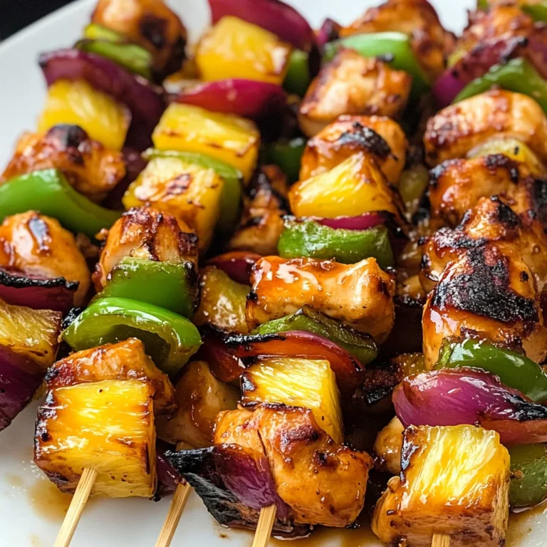 Hawaiian Chicken Kebabs