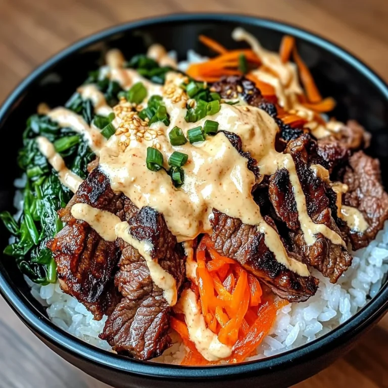 Korean Beef Bibimbap With Gochujang Aioli