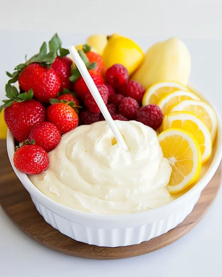 Lemon Cream Fruit Dip