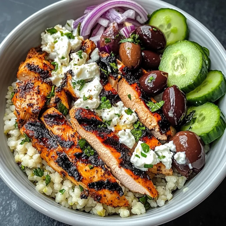 Mediterranean Chicken Bowls