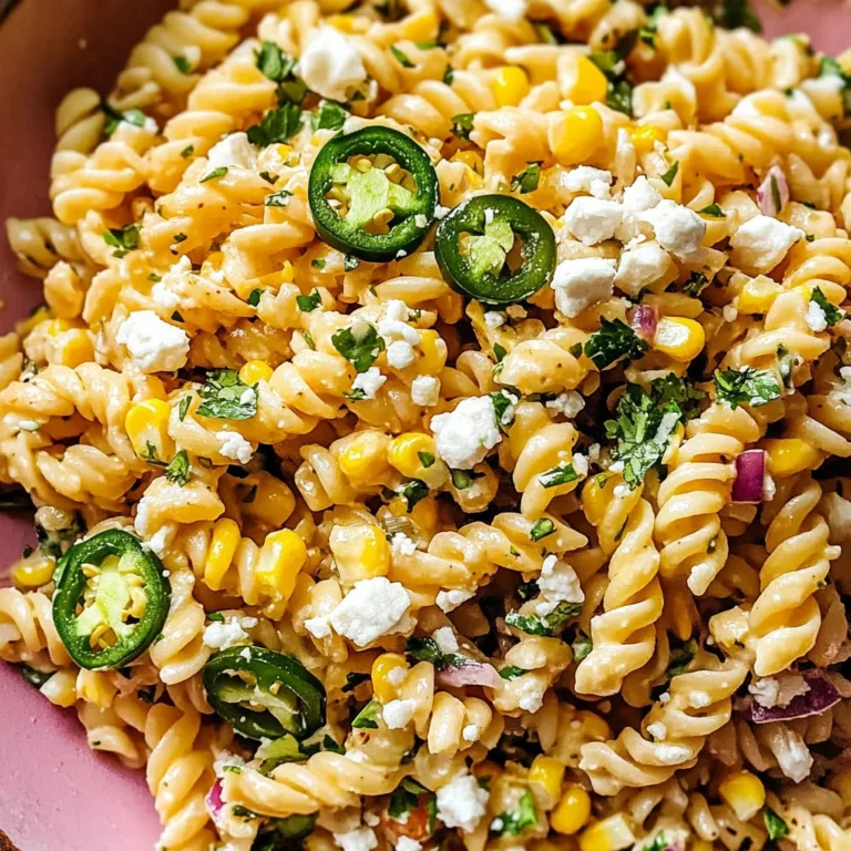 Mexican Street Corn Pasta Salad Recipe