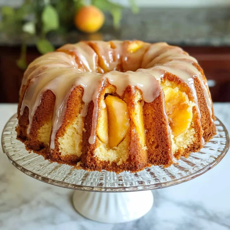 Peach Cobbler Pound Cake