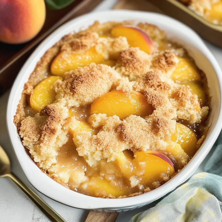 Peach Cobbler with Cake Mix
