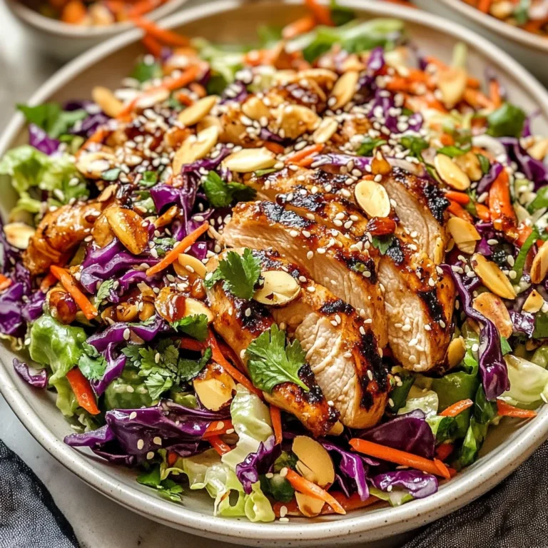Sesame Chicken Cabbage Crunch Salad