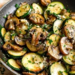 Skillet Zucchini and Mushrooms