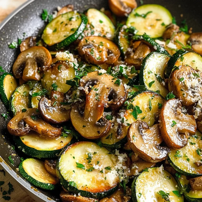Skillet Zucchini and Mushrooms
