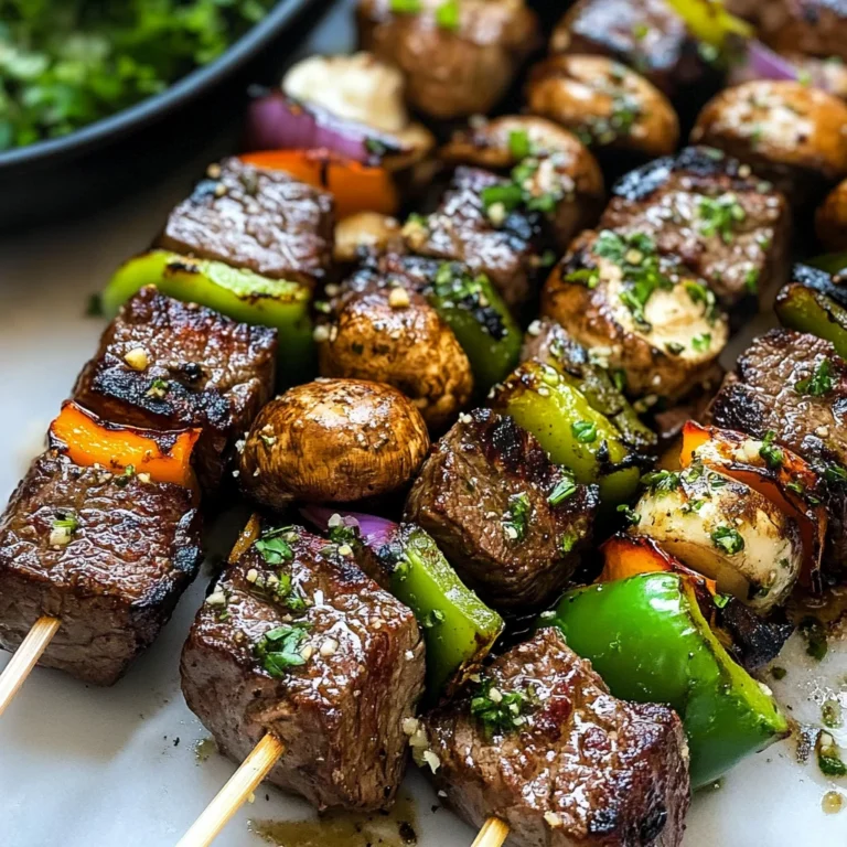 Steak Kabobs with Garlic Butter