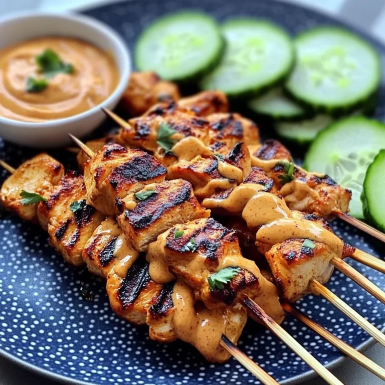 Thai Chicken Sate with Peanut Sauce