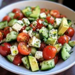 Tomato, Cucumber, Avocado Salad