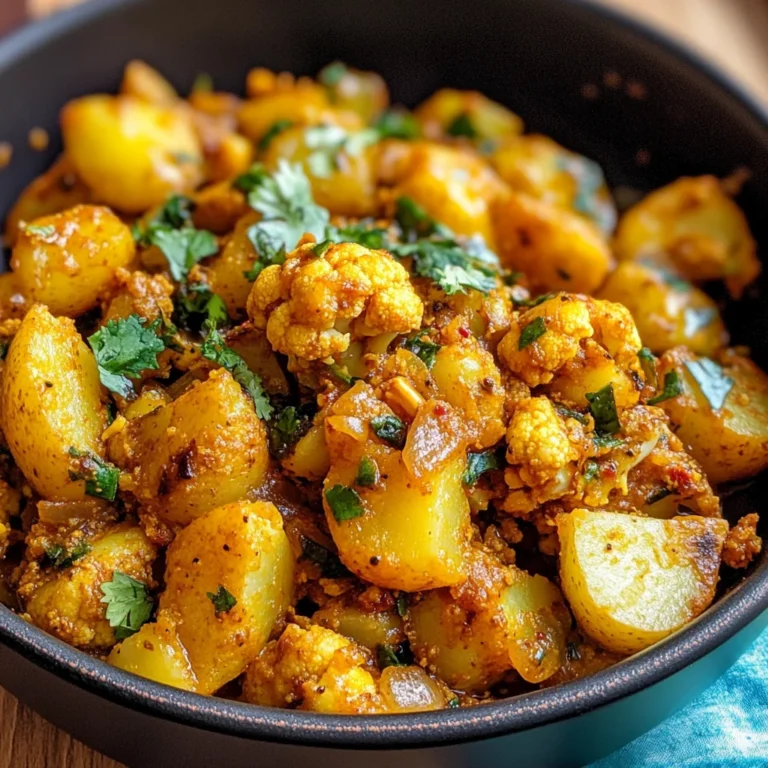 Aloo Gobi (Indian Spiced Potatoes and Cauliflower)
