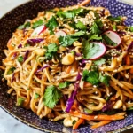 Asian Noodle Salad in Peanut Dressing