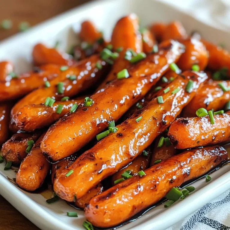 Balsamic Glazed Air Fryer Carrots
