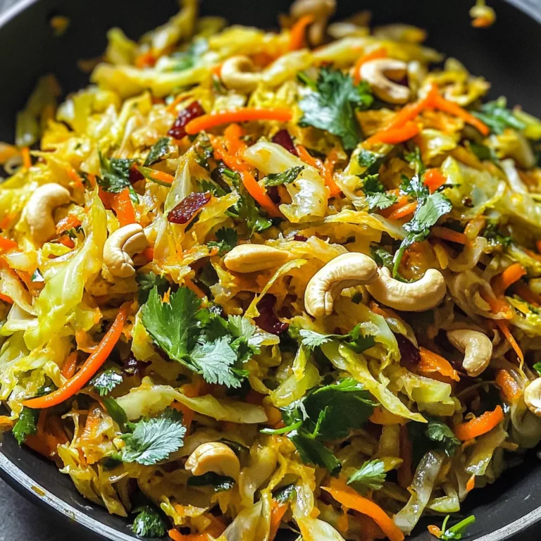 Cabbage Thoran (South Indian Cabbage Curry)