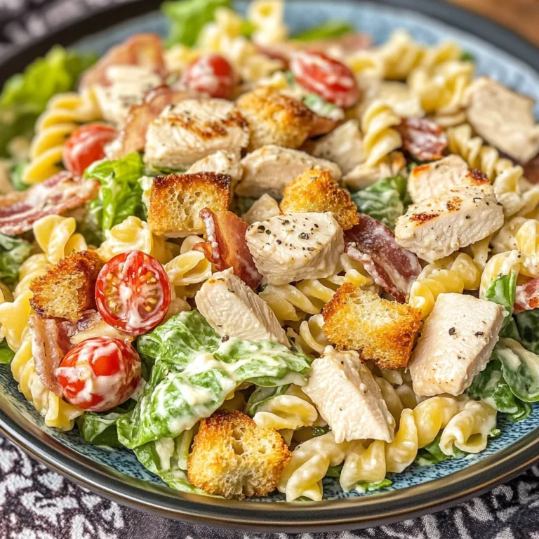 Chicken Caesar Pasta Salad