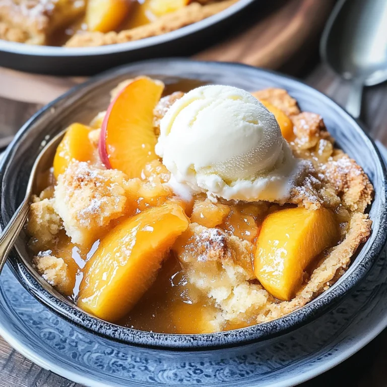 Easy Peach Cobbler