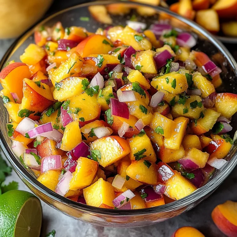 Fresh Peach Salsa