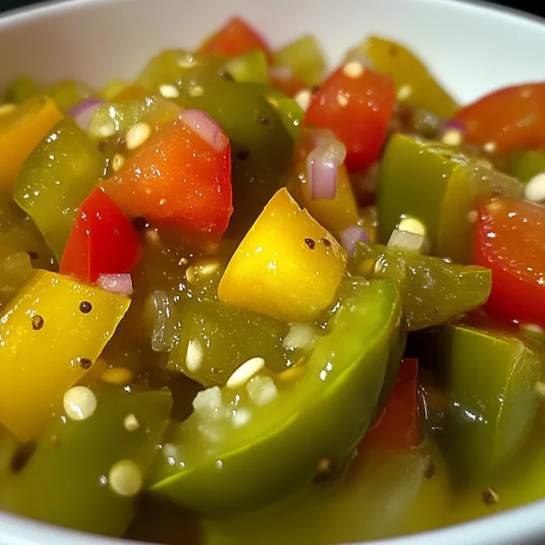 Green Tomato Pickle Relish