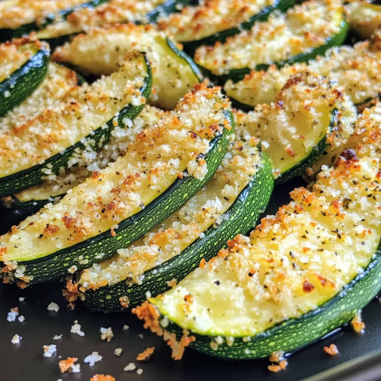 Parmesan Crusted Zucchini Wedges