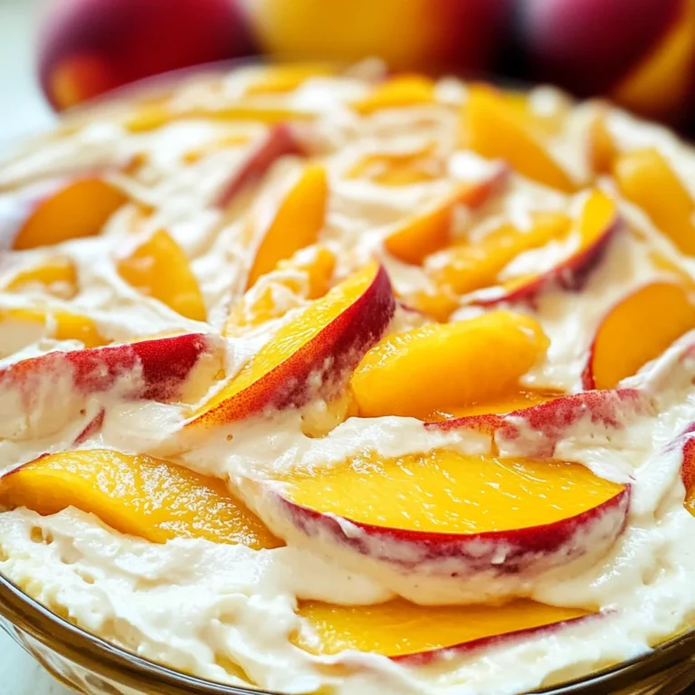 Peach Cheesecake Salad
