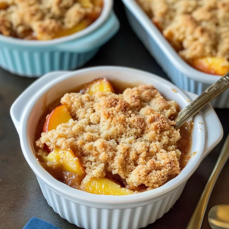 Peach Cobbler for Two