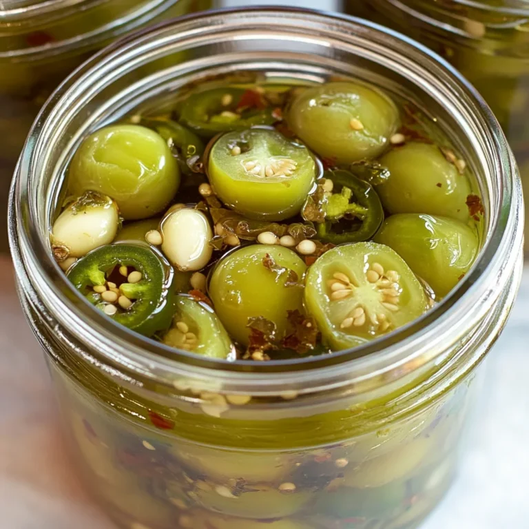 Pickled Green Cherry Tomatoes