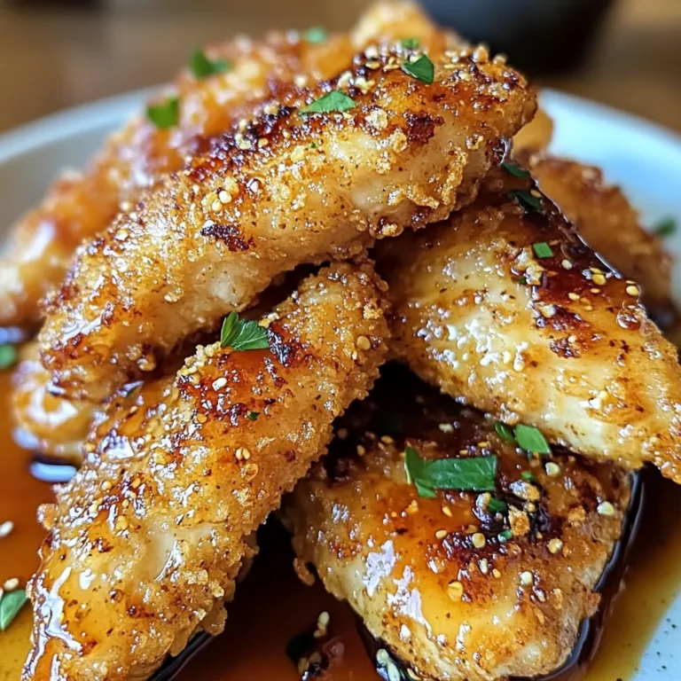 Air Fryer Honey Butter Garlic Chicken Tenders Recipe
