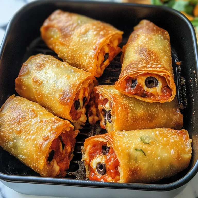 Air Fryer Pizza Egg Rolls