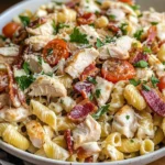 Chicken Turkey Bacon Ranch Pasta Salad