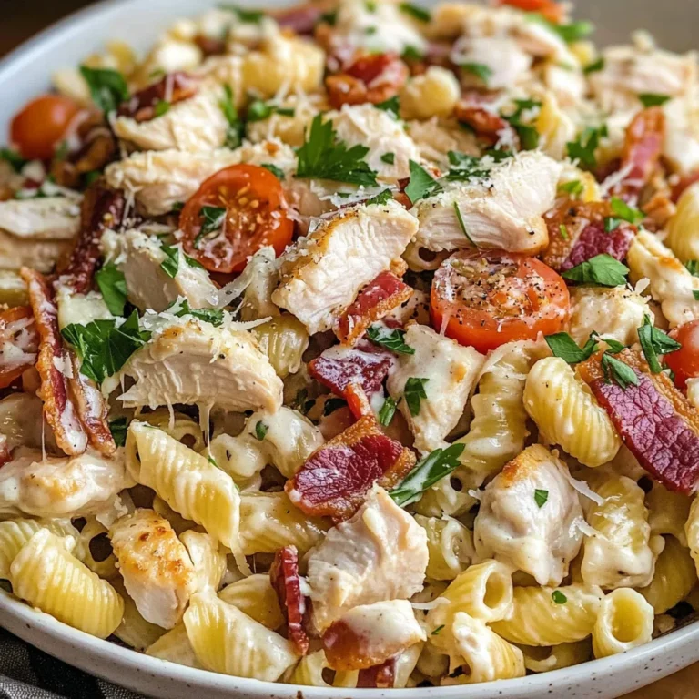 Chicken Turkey Bacon Ranch Pasta Salad