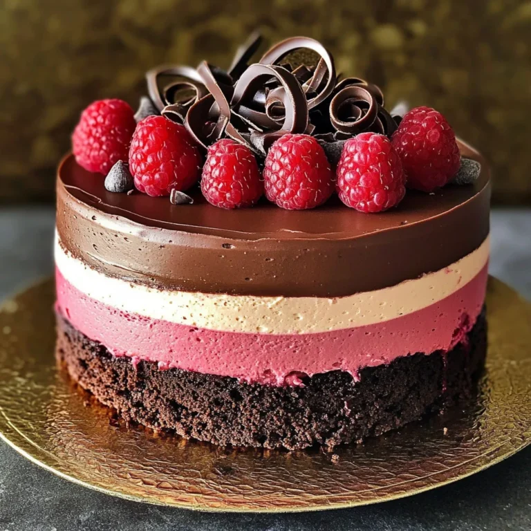 Chocolate Raspberry Mousse Cake