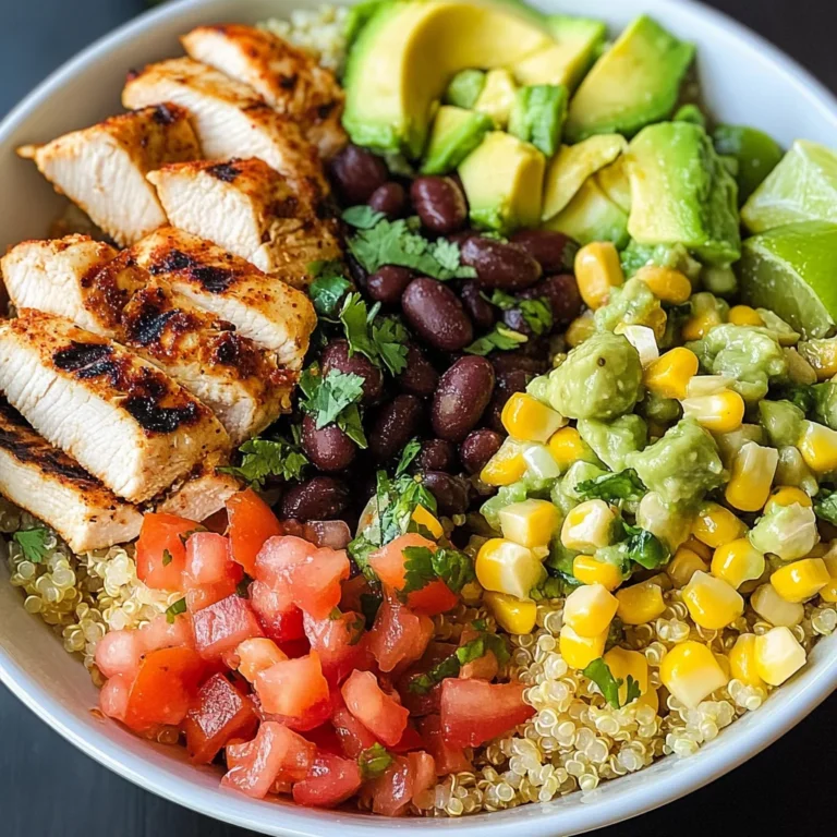 Grilled Chicken Burrito Bowls with Avocado Salsa