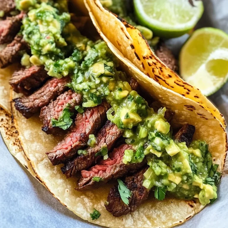 Grilled Steak Tacos with Avocado Salsa