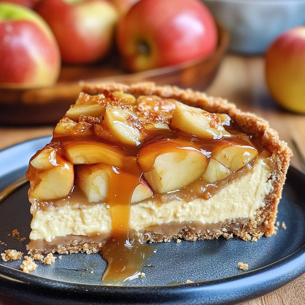 Karamell-Apfel-Käsekuchen