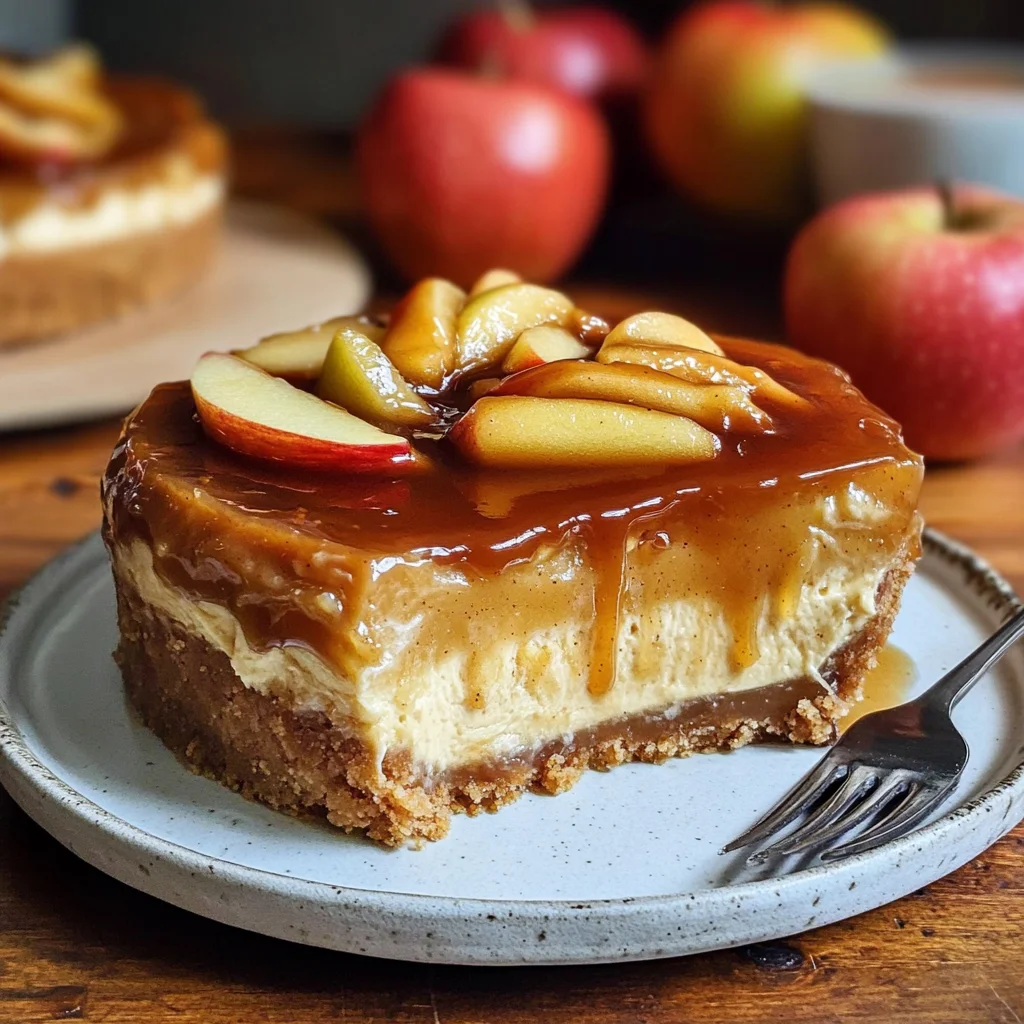 Karamell-Apfel-Käsekuchen