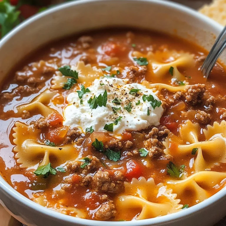 Lasagna Soup