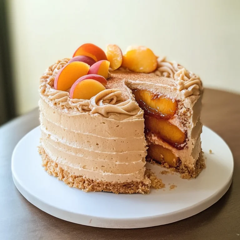 Mini Peach Pie Cake