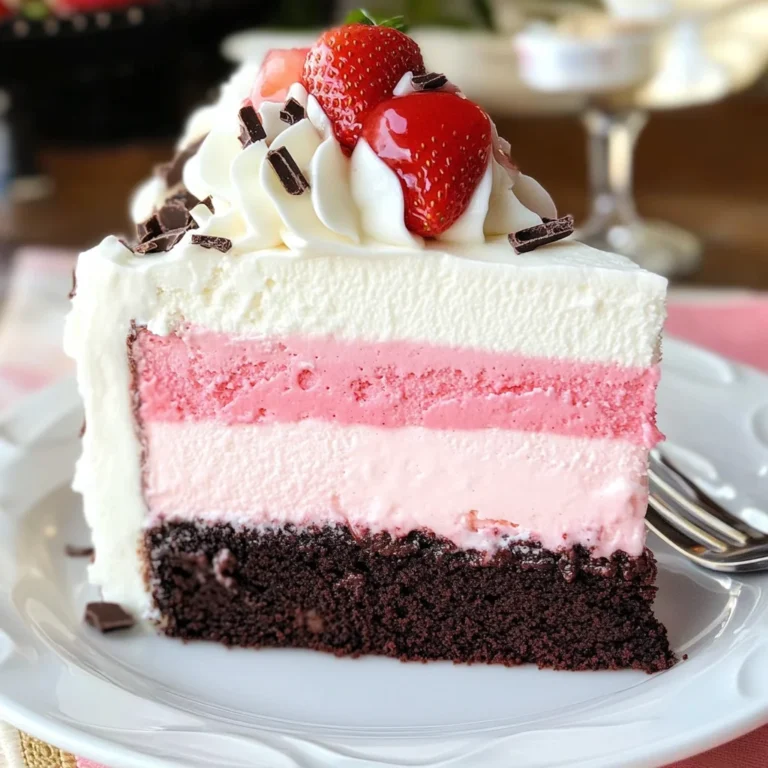 Neapolitan Ice Cream Cake