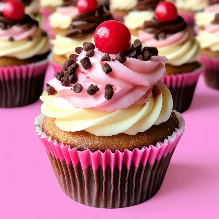 Neapolitan Ice Cream Cupcakes