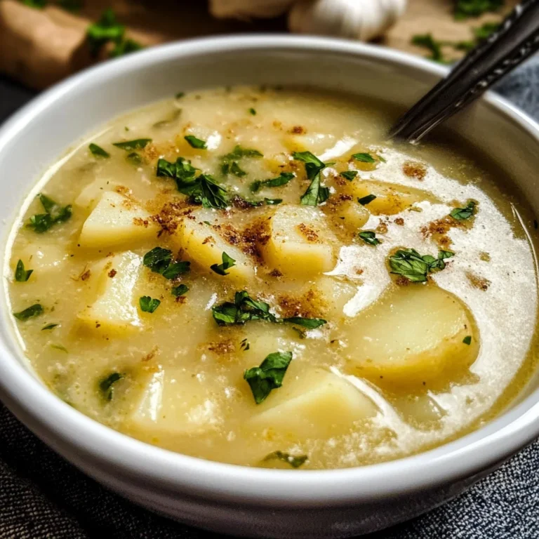 Roasted Garlic Potato Soup