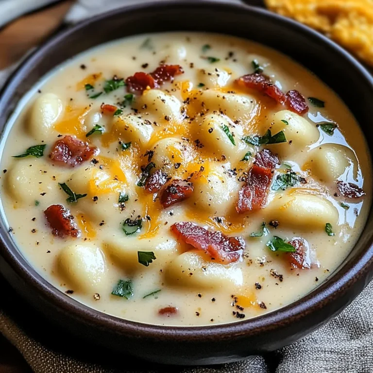 Turkey Bacon Cheddar Gnocchi Soup – A Rich and Creamy Comfort Meal